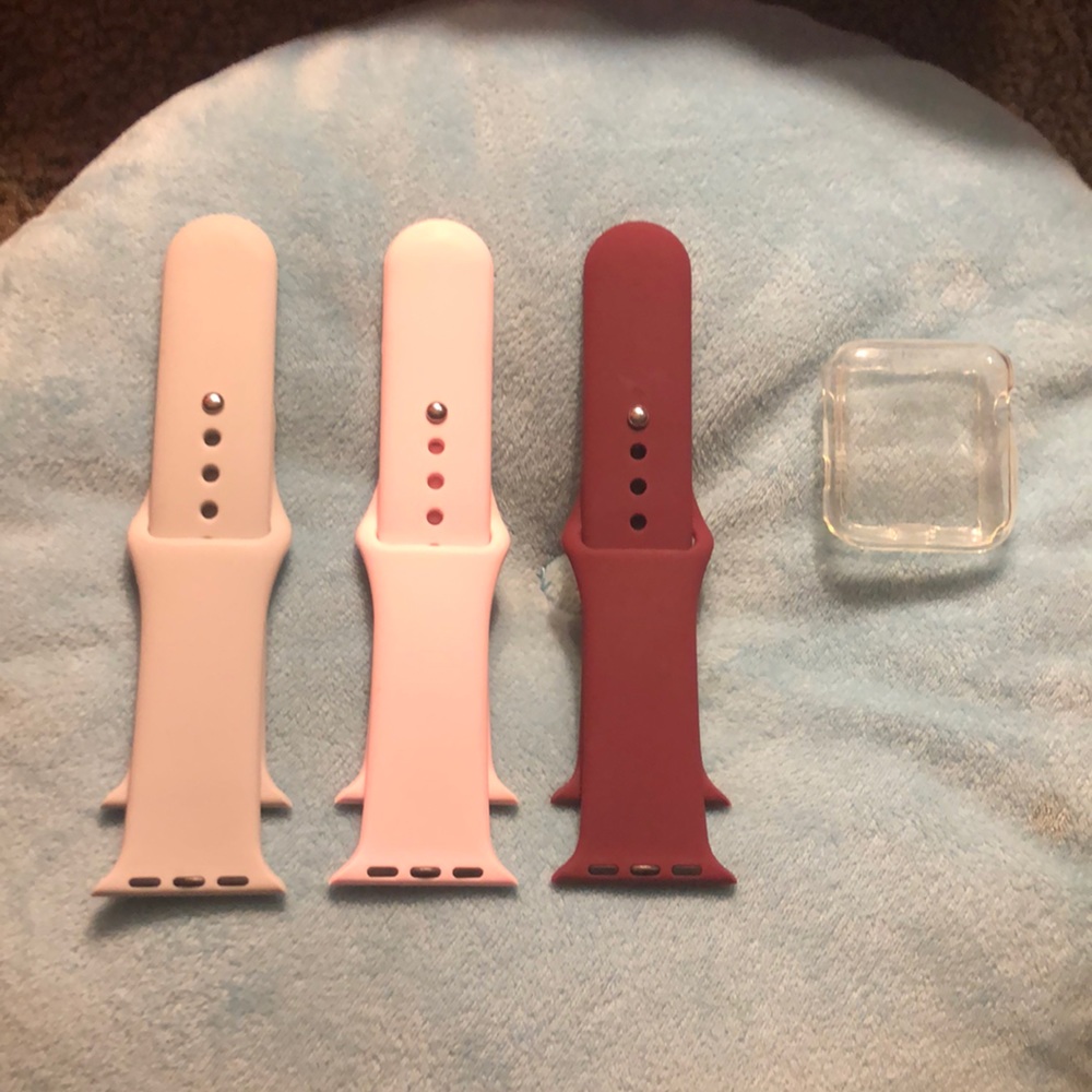 3 colored bands and scratch proof case